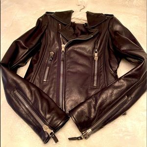 BALENCIAGA MOTO JACKET SZ 40 100%LAMB